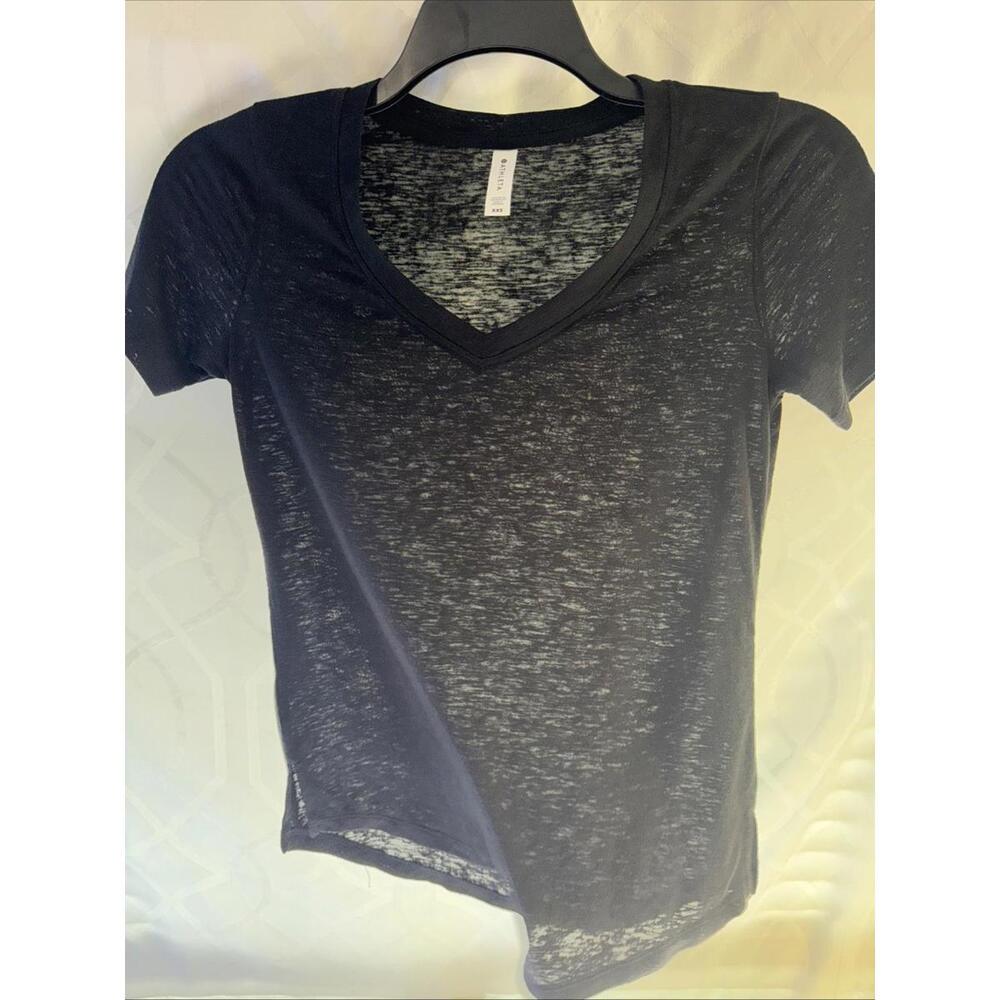 Athleta Women’s XXS Breezy Scoop V-Neck T-Shirt Black